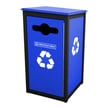 <center><font color="#669933"><b>Optional hinged flap-doors available. </b></font>Please contact us for more info.<br>Pictured: Kenne Sideload Single Recycling Container 