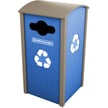 <center><font color="#669933"><b>Optional hinged flap-doors available. </b></font>Please contact us for more info.<br>Pictured: Manchester Sideload Single Recycling Container 