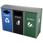 Manchester Sideload Triple Recycling Station - Configurable