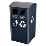 Manchester Sideload Slim Double Recycling Container - Configurable