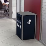 Keene Sideload Slim Double Recycling Station - Configurable