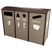 <center><font color="#669933"><b>Optional hinged flap-doors available. </b></font>Please contact us for more info.<br>Pictured: Manchester Sideload Slim Quadruple Recycling Station 