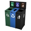 <center><font color="#669933"><b>Optional hinged flap-doors available. </b></font>Please contact us for more info.<br>Pictured: The Chesterfield Triple Recycling Station 