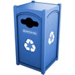 <center><font color="#669933"><b>Optional hinged flap-doors available. </b></font>Please contact us for more info.<br>Pictured: Dorset Sideload Single Recycling Container 