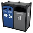 <center><font color="#669933"><b>Optional hinged flap-doors available. </b></font>Please contact us for more info.<br>Pictured: Dorset Sideload Slim Triple Recycling Station 