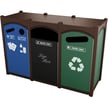 <center><font color="#669933"><b>Optional hinged flap-doors available. </b></font>Please contact us for more info.<br>Pictured: Dorset Sideload Slim Quadruple Recycling Container 