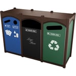 Dorset Sideload Slim Quadruple Recycling Container - Configurable