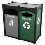 Dorset Sideload Double Recycling Station - Configurable