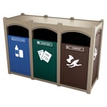 Dorset Sideload Triple Recycling Station - Configurable