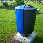 Rondelet Double-Stream Outdoor Bin