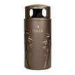 Includes Trash Bin in Bronze metallic finish 