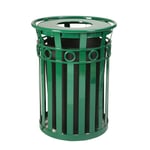 Oakley 40 Gallon Decorative Waste Receptacle in Green