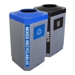 The Octo Indoor Two-Stream Recycling & Waste Combo - Configurable