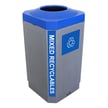 Octo Indoor Bin with Blue Mixed Recyclables label 