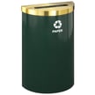 Shown in Hunter Green with Satin Brass lid 