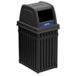 Waste Bin with Full Opening and Landfill Decal 