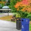 Weather friendly long-lasting recycling and waste combo 