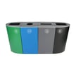 Organics/Cans & Bottles/Paper/Waste-Green/Blue/Gray/Black 