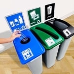 Large Simple Sort Triple Recycling Station - Configurable