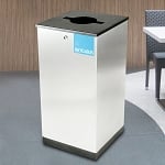 Edge Single Stream Waste & Recycling Receptacle - Configurable