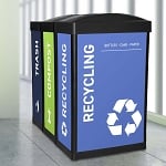 The Elite Ergocan Three-Stream Recycling Station - Configurable