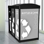 The Impact Ergocan Recycling Station - Grayscale