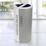 Black Tie Kaleidoscope Two-Stream Round Recycling Station - Configurable