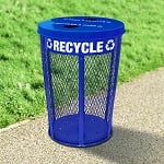 Expanded Metal Recycling Receptacle - Configurable