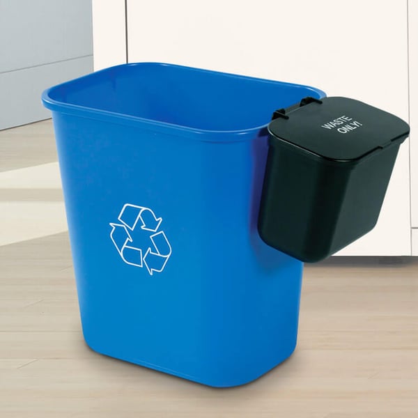 28 Quart Recycling Basket with Hanging Waste Basket and optional lid 