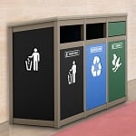 Keene Sideload Triple Recycling Station - Configurable