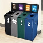 The Chesterfield Quadruple Recycling Station - Configurable