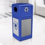 StoneTec 42 Gallon Square Recycling Container - Configurable