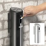 Wall-Mounted Ashtray Smokers Outpost Cigarette Receptacle - Configurable