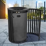 Streetscape Gated Trash Receptacle - Configurable