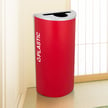 Kaleidoscope One-Stream Half-Round Recycling Container 