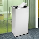 Rectangular Swivel Lid Waste Receptacle