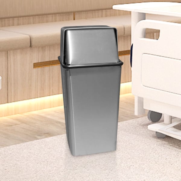 Push Top Hamper Receptacle - 21 Gal 