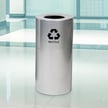 Aluminum Receptacle with Plastic Liner - 35 Gal 