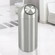 New Yorker Waste Receptacle with Self-Closing Dome-Top in Satin Aluminum - 8 Gal 