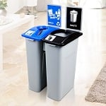 Large Simple Sort Double Recycling Station - Configurable