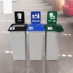 Simple Sort XL Three-Stream Recycling Station - Configurable