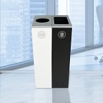 Spectrum Two-Stream Double Slim Cube Recycling Station - Configurable