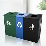 Claremont Triple Recycling Station - Configurable