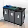 Keene Topload Triple Recycling Station - Custom 