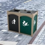 Dorset Topload Double Recycling Station - Configurable