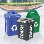 Recycle Bin I Triple Station - Configurable