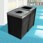 Evolve Two-Stream Double Cube Recycling Station - Configurable