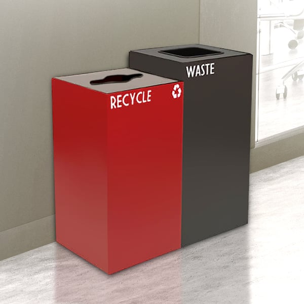 GeoCube Two-Stream Recycling Station | Custom 