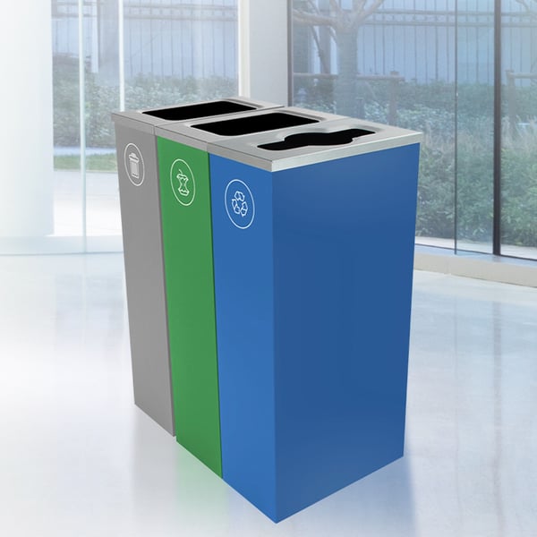 Spectrum Three-Stream Triple Slim Cube Recycling Station 