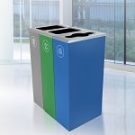 Spectrum Three-Stream Triple Slim Cube Recycling Station - Configurable